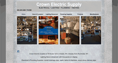 Desktop Screenshot of crownelectricsupply.com